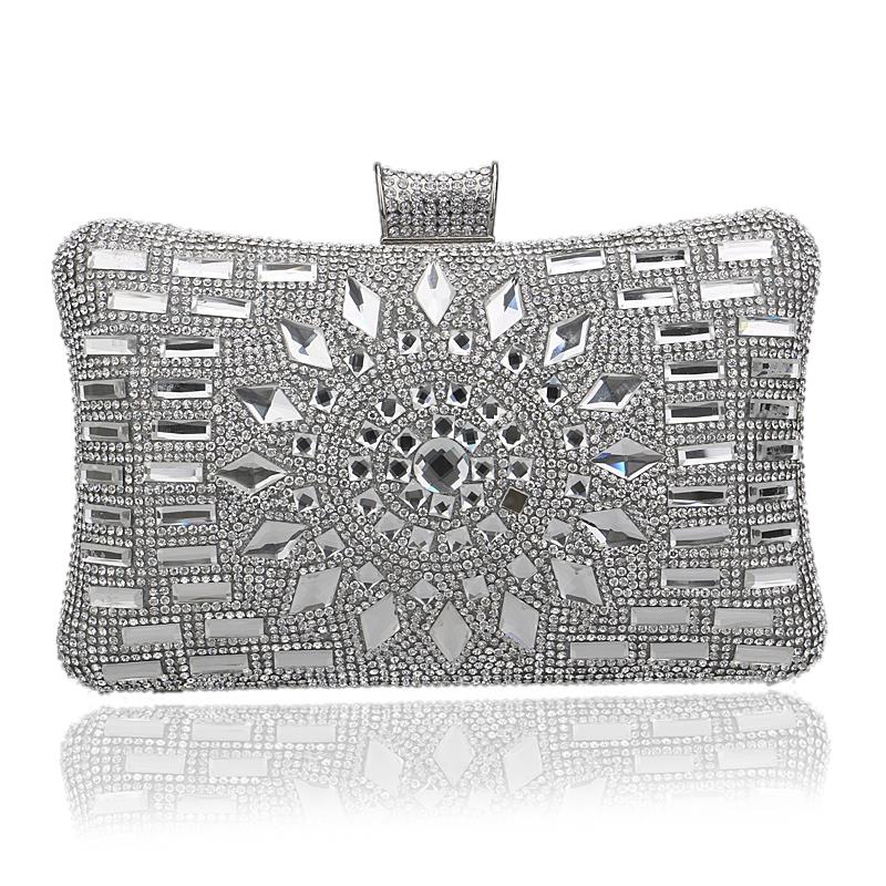 Neue Acryl Damen Handtaschen Diamanten Kupplung Abendtaschen Messenger Schulter Taschen für Hochzeit Party Abend
