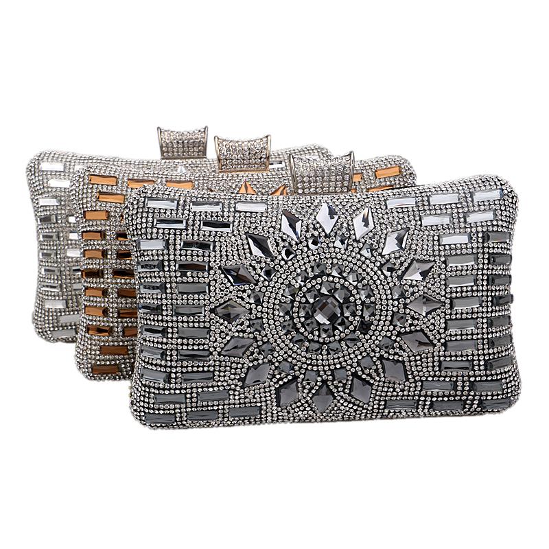 Neue Acryl Damen Handtaschen Diamanten Kupplung Abendtaschen Messenger Schulter Taschen für Hochzeit Party Abend