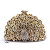Luxus Kristall Abendtasche Pfau Diamant Kupplung Damen Abend Handtasche Hochzeit Geldbörse Bling Bankett Tasche