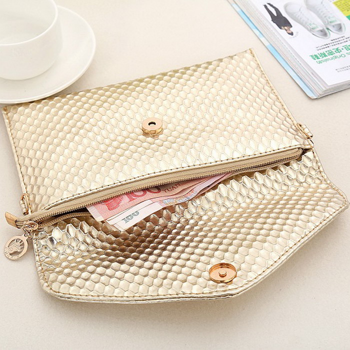 Umschlag Kupplung neue Mode Damen Leder Abendtaschen Handtasche und Geldbörsen Damen Crossbody Messenger Schulter