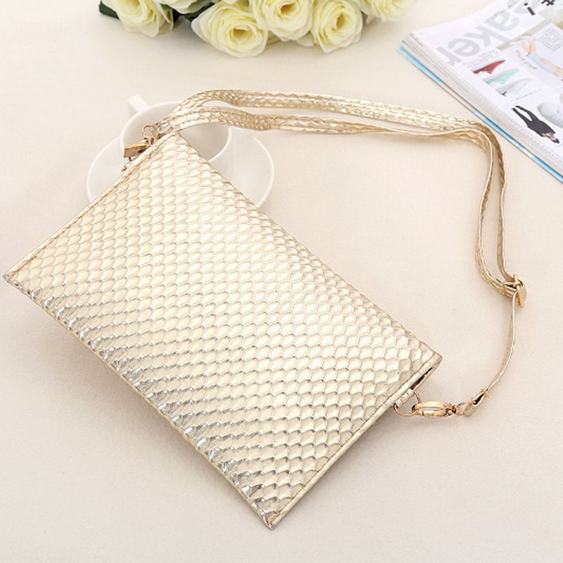 Umschlag Kupplung neue Mode Damen Leder Abendtaschen Handtasche und Geldbörsen Damen Crossbody Messenger Schulter