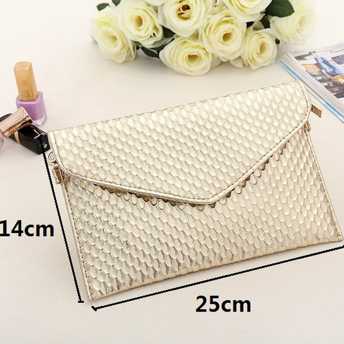 Umschlag Kupplung neue Mode Damen Leder Abendtaschen Handtasche und Geldbörsen Damen Crossbody Messenger Schulter