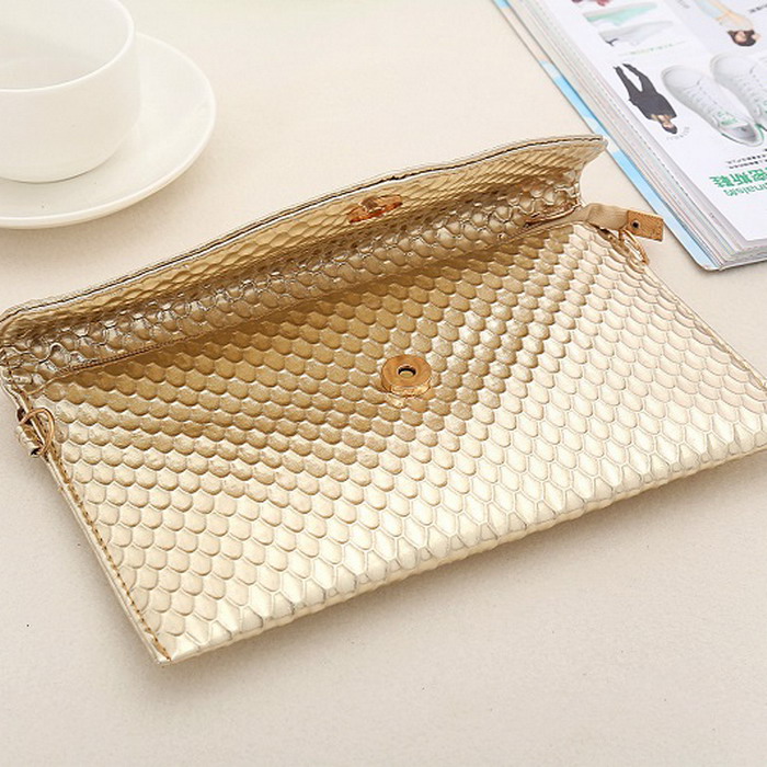 Umschlag Kupplung neue Mode Damen Leder Abendtaschen Handtasche und Geldbörsen Damen Crossbody Messenger Schulter
