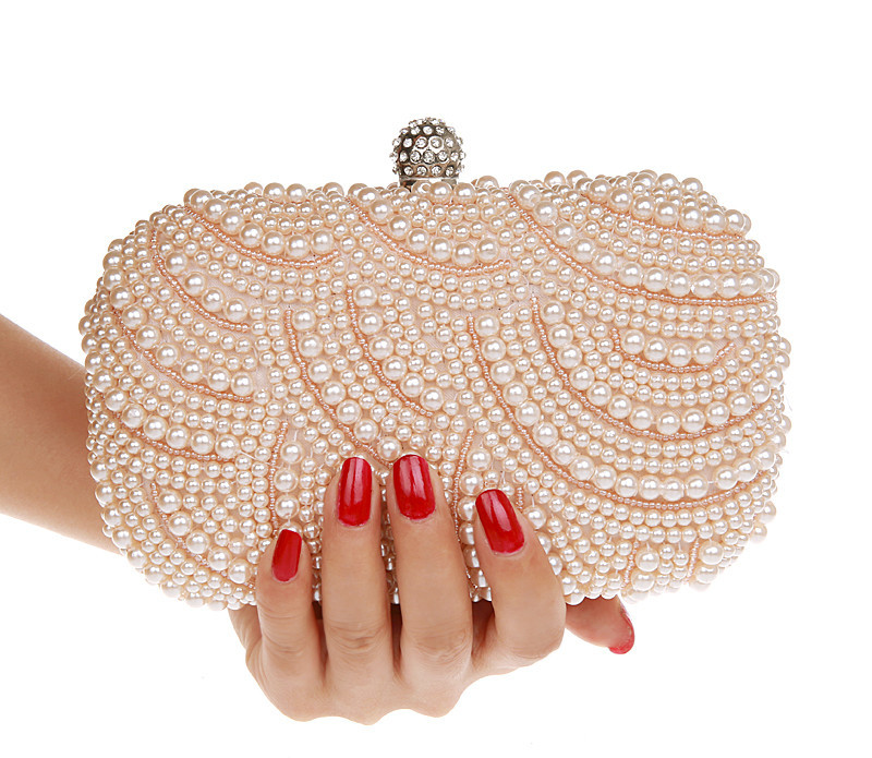 Two Sided Perlen NEUE Mode Exquisite Perlen Abendtasche Edle Elegante Perle Handtaschen Umhängetaschen Party