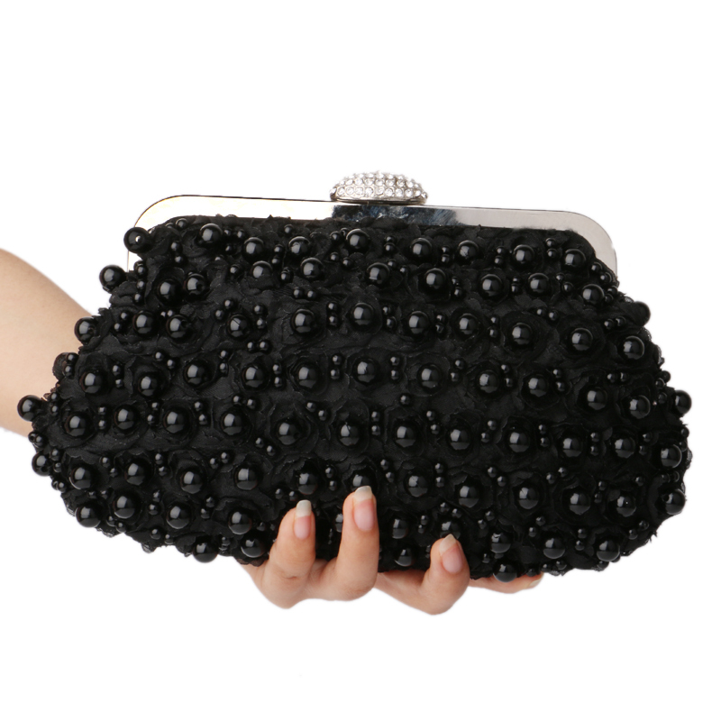Rose perlen Damen Abendtaschen kupplung perle spitze Handtaschen shell förmigen Abendtasche für hochzeit