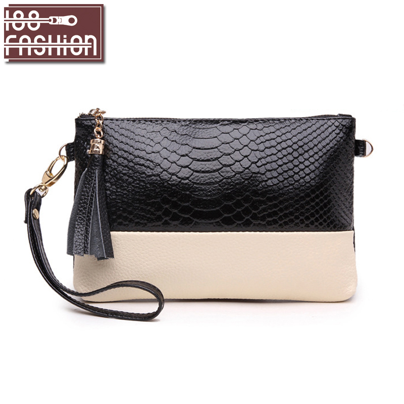 Abendtaschen für Damen Leder Kupplung Damen Leder Handtaschen Mode Quaste Kette Umhängetaschen