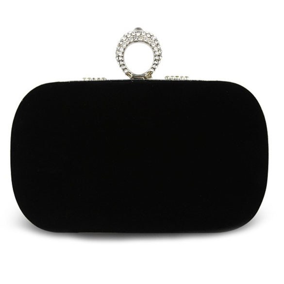 partei Damen Tasche kupplung strass Handtasche ring braut Abend schulter Kette