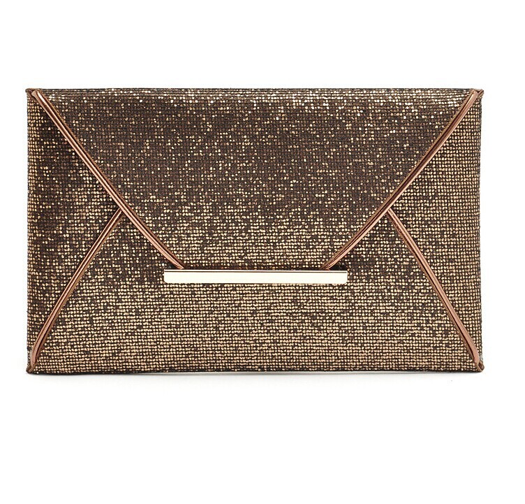 Luxus Mode Womens Pailletten Hülle Tasche Gold Kaffee Schwarz Twinkly Farbe Clutch Handtasche