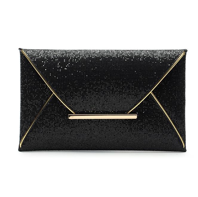Luxus Mode Womens Pailletten Hülle Tasche Gold Kaffee Schwarz Twinkly Farbe Clutch Handtasche