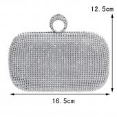 Heißer verkauf finger ringe diamanten kupplung Geldbörse Abendtaschen mischfarbe strass Abendtasche kleine