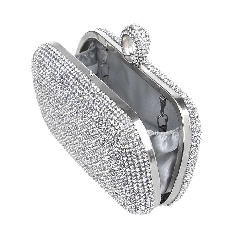 Heißer verkauf finger ringe diamanten kupplung Geldbörse Abendtaschen mischfarbe strass Abendtasche kleine