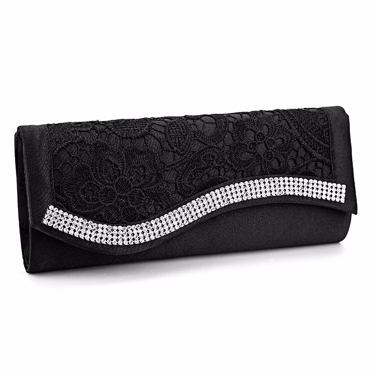 Hight Fashion Handtasche Blumenspitze Stain Kristall Eleganz Abendtaschen Hochzeit Brautjungfer Handtasche Charme
