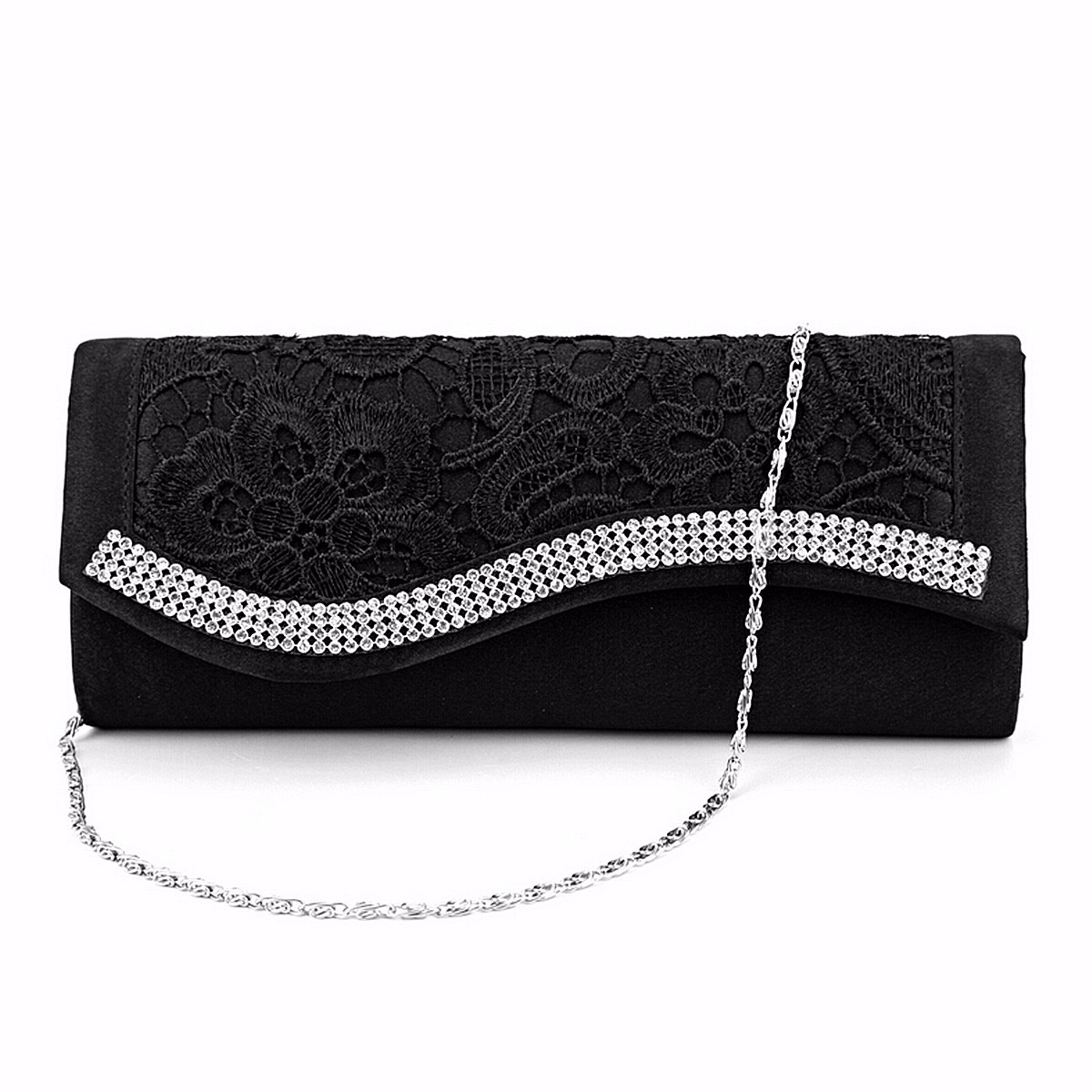 Hight Fashion Handtasche Blumenspitze Stain Kristall Eleganz Abendtaschen Hochzeit Brautjungfer Handtasche Charme