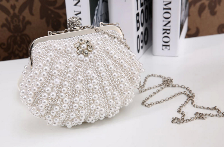 Two Sided Perlen NEUE Mode Damen Perle Abendtasche Damen luxus Elegant Kupplung Wunderschöne Brauthochzeitsfest