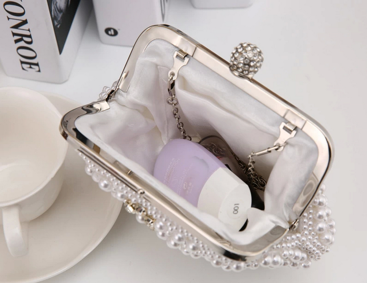 Two Sided Perlen NEUE Mode Damen Perle Abendtasche Damen luxus Elegant Kupplung Wunderschöne Brauthochzeitsfest