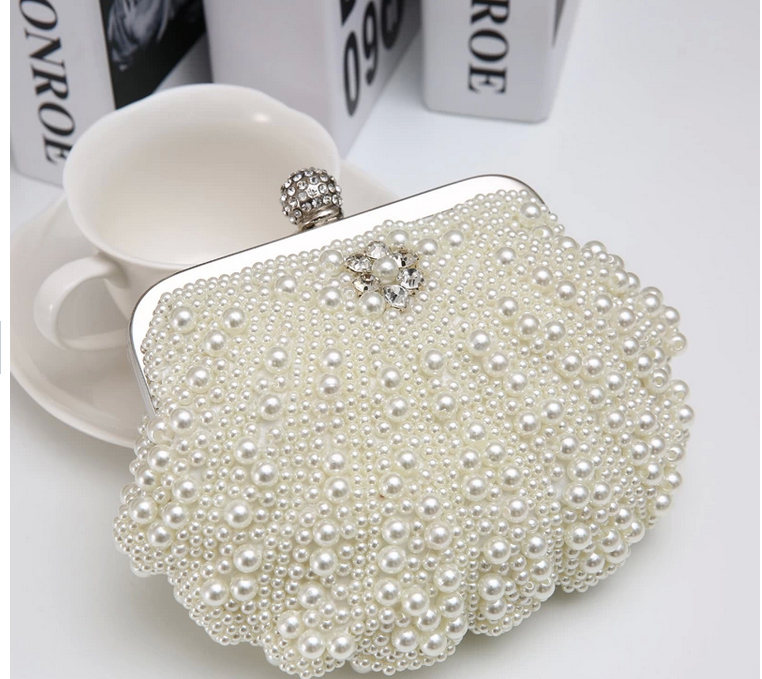 Two Sided Perlen NEUE Mode Damen Perle Abendtasche Damen luxus Elegant Kupplung Wunderschöne Brauthochzeitsfest