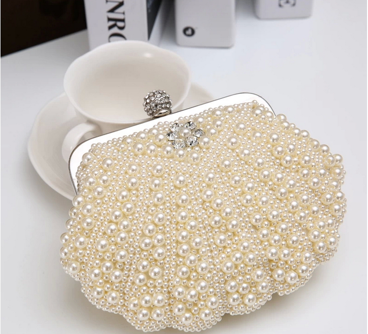 Two Sided Perlen NEUE Mode Damen Perle Abendtasche Damen luxus Elegant Kupplung Wunderschöne Brauthochzeitsfest