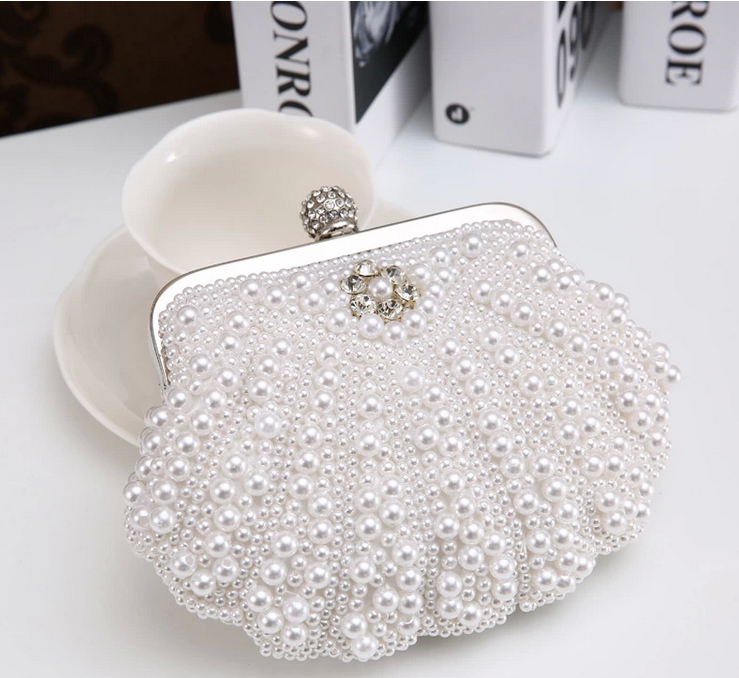 Two Sided Perlen NEUE Mode Damen Perle Abendtasche Damen luxus Elegant Kupplung Wunderschöne Brauthochzeitsfest
