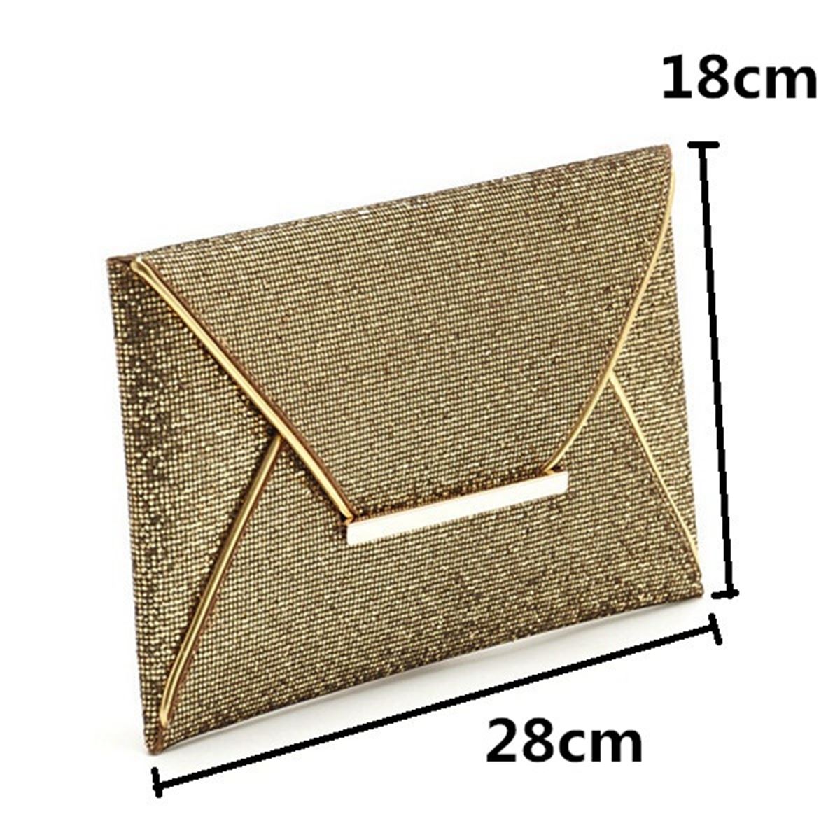 Charming Hot Damen Abendgesellschaft Taschen Gold Pailletten Hülle Tasche Clutch Umschlag Muster Glänzende