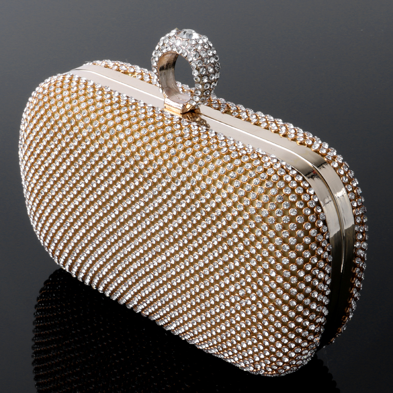 NEUE Strass Damen Handtaschen diamanten finger ring Abendtaschen kristall hochzeit braut Handtaschen Geldbörse