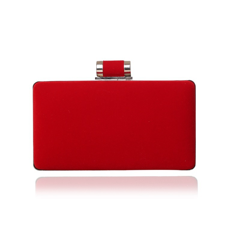 NEUE Europäische Mode Damen Handtasche Samt Schulter Kette Abendtaschen Mix 4 Farben Umhängetasche Hard Case