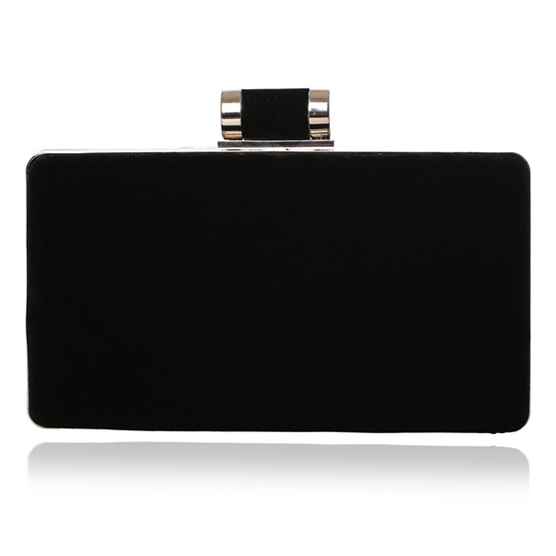 NEUE Europäische Mode Damen Handtasche Samt Schulter Kette Abendtaschen Mix 4 Farben Umhängetasche Hard Case