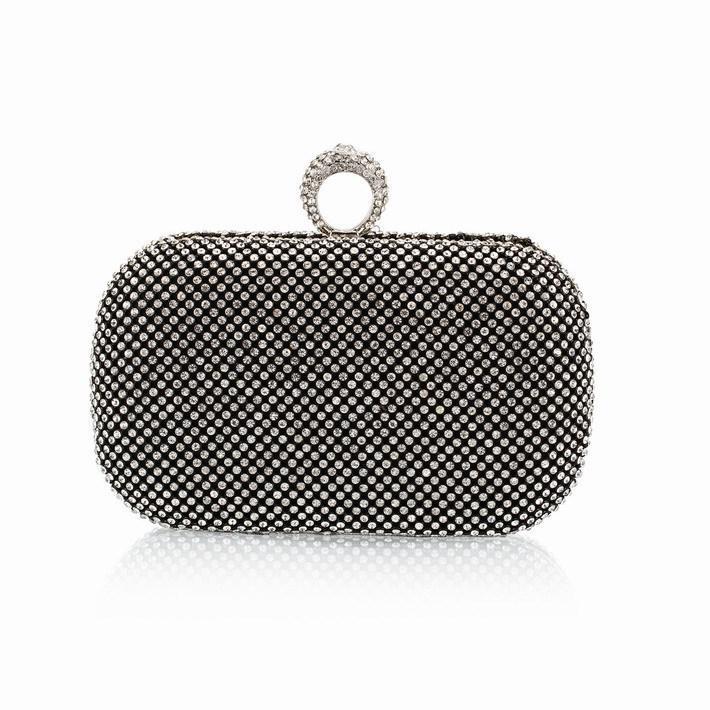 Legierung lange strass Damen Tasche kupplung Abendtaschen schwarz rot blau kosmetik kleinen für hochzeit