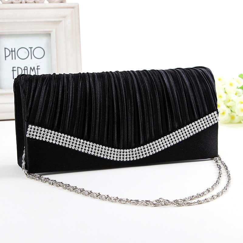 klassische Damen satin gold blau schwarz weiß gold lila hochzeit Handtasche Kupplung Partei prom Abendtasche