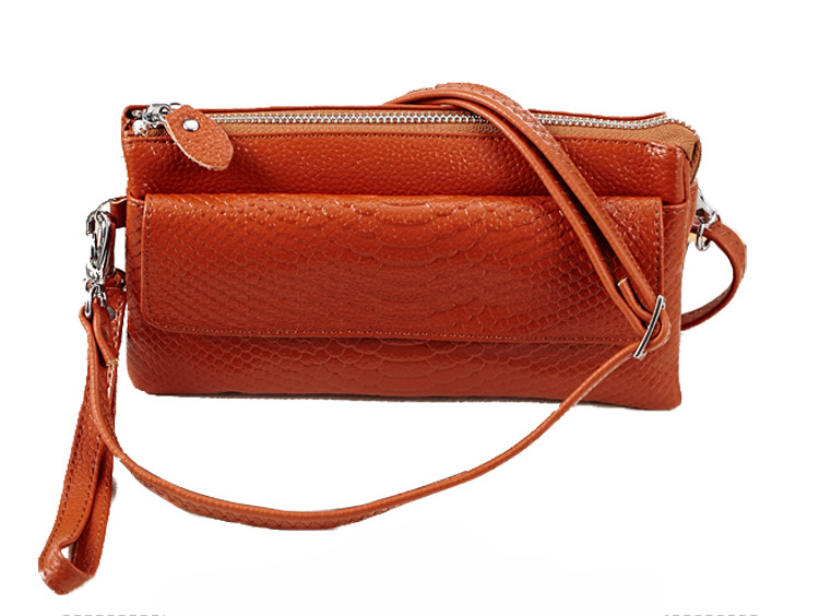Russischen Mode Umhängetasche Damen Clutch Wristlets Organizer Wallets für Geld Ledertasche