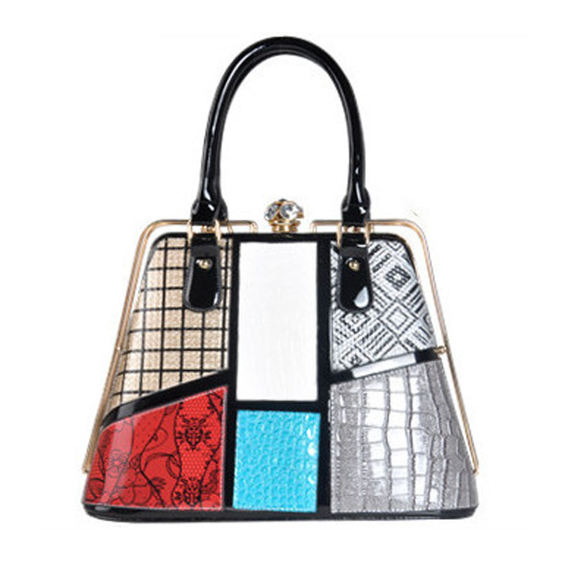 neue luxus Handtaschen Damen Taschen designer Damen Handtasche patchwork shell Umhängetasche Luxus Leder