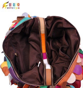 Große Schaf Damen Tasche aus echtem Leder Tote patchwork Taschen designer Handtasche Schwarz