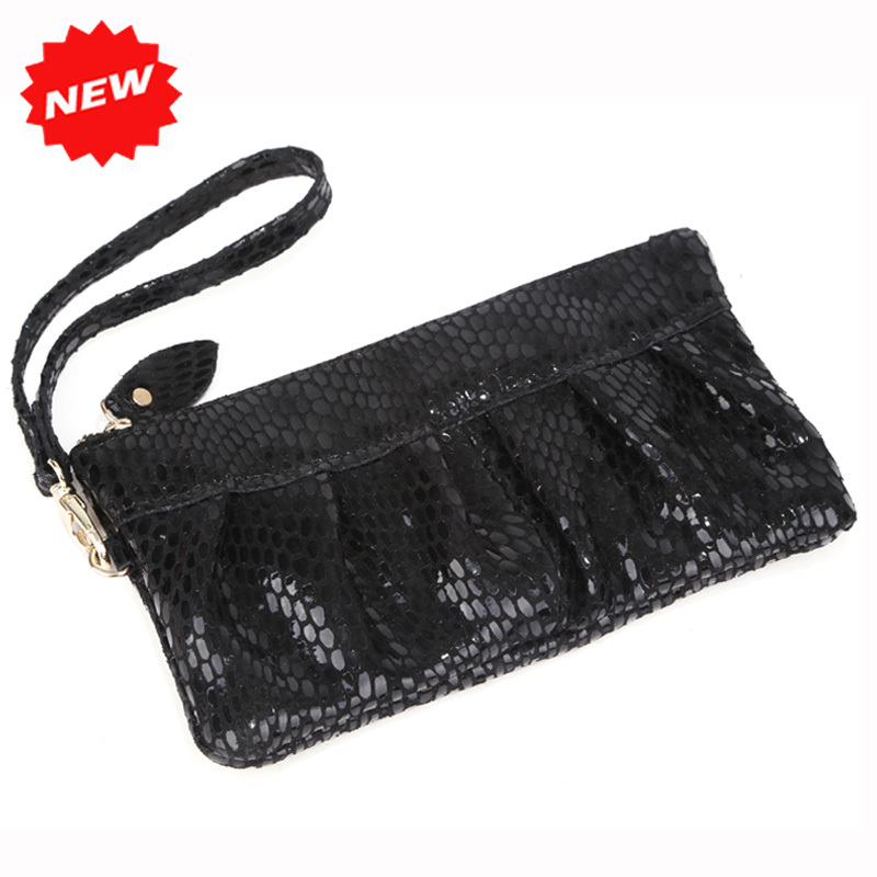 mode schlangenhaut VollrindLeder Damen Clutch Abendtasche Handtasche