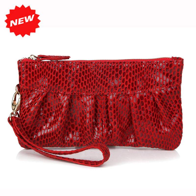 mode schlangenhaut VollrindLeder Damen Clutch Abendtasche Handtasche