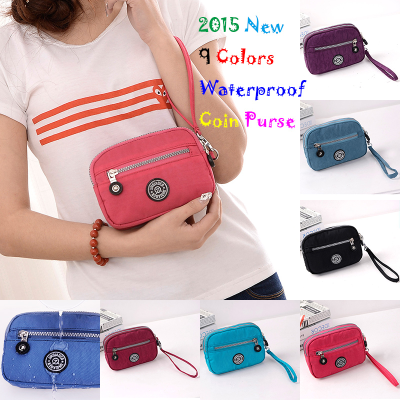 Sonderangebot Neue sommer Wristlets Weiche Wasserdichte Nylon Damen Tasche Stil Handtaschen Mini Mode Kupplung