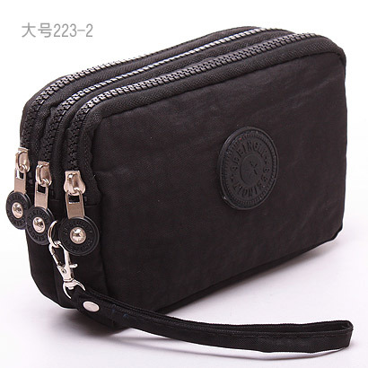 Koreanischen Stil Neue Marke Mode Veranstalter Damen Plain Nylon Satchel Handtasche Kupplung Zip Geldbörse