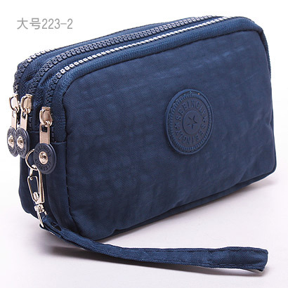 Koreanischen Stil Neue Marke Mode Veranstalter Damen Plain Nylon Satchel Handtasche Kupplung Zip Geldbörse