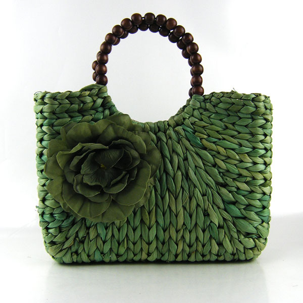 Neue Mode Damen Stroh Sommer Weave Tote Einkaufs Beach Bag Handtasche Handtasche Stroh Strandtasche