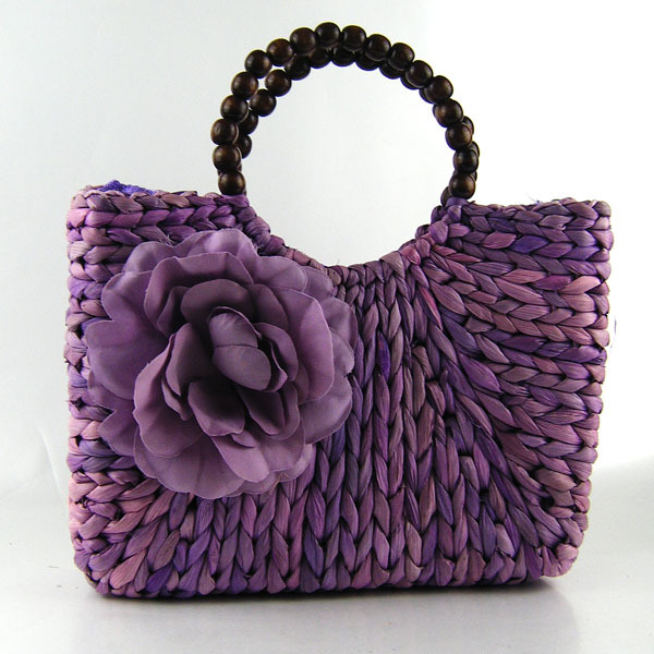 Neue Mode Damen Stroh Sommer Weave Tote Einkaufs Beach Bag Handtasche Handtasche Stroh Strandtasche