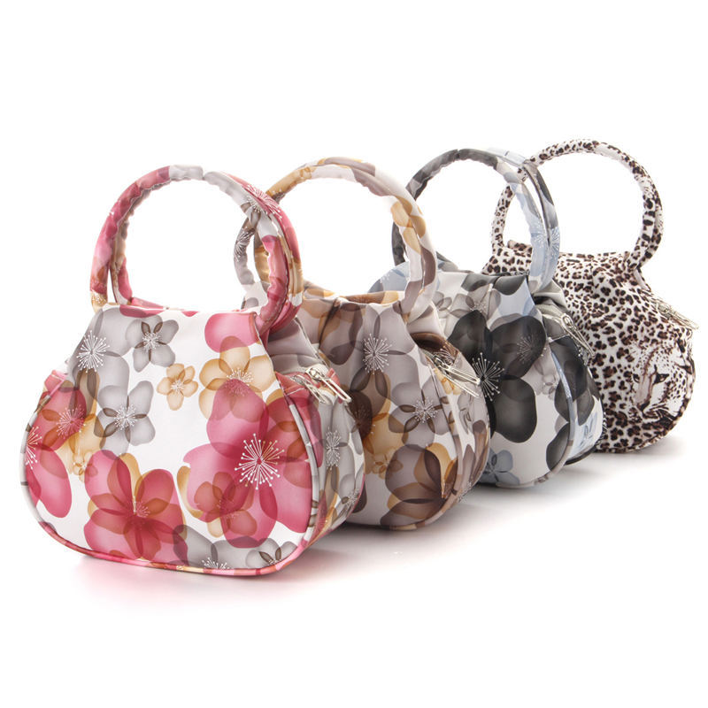 Damen Handtaschen Blume Leopard Drucke Ethnische Tasche Damen Tragetaschen Chinesischen Stil Armband Leder Kleine