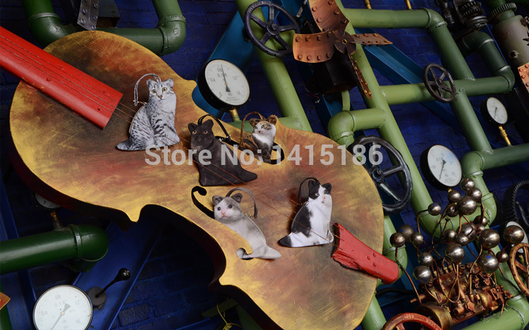 Europäische und Amerikanische Mode Damen Tageskupplungen Hochwertigen Retro Karikatur tier Taschen Cat Damen