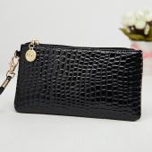 Mode Damen Brieftaschen Und Geldbörsen Neue Stein Muster Leder Tag Kupplungs Geldbeutel Handtaschen Wristlet Tasche
