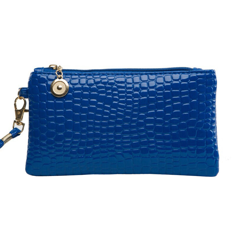 Mode Damen Brieftaschen Und Geldbörsen Neue Stein Muster Leder Tag Kupplungs Geldbeutel Handtaschen Wristlet Tasche