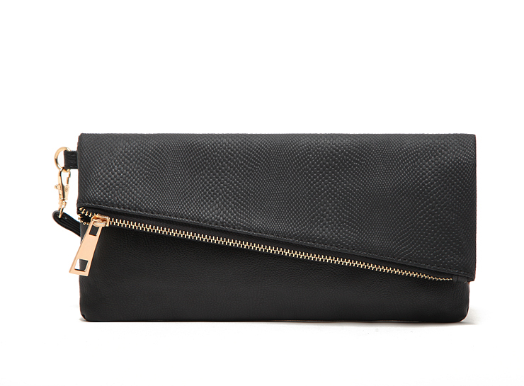 neue UK berühmte Marke Serpentin Litschi Muster Clamshell Damen Schwarz Handtaschen Hülle Tasche