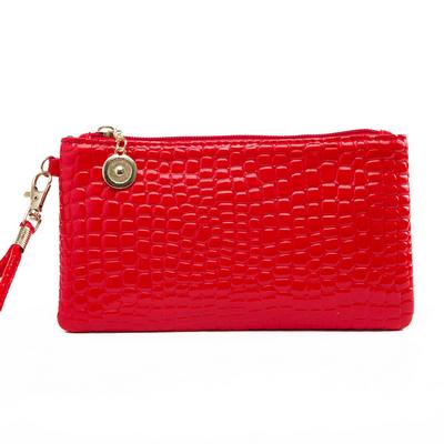 Neue Pu Leder Damen Wristlets Clutch Taschen Designer Luxus Damen Brieftasche Geldbörse Solide Damen