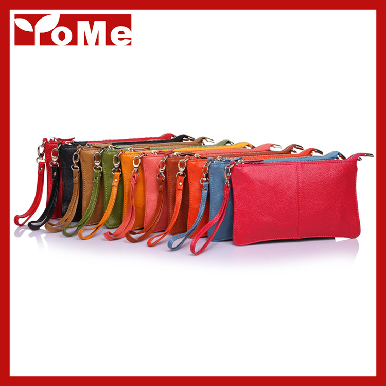 beliebte Mode Clutch Wristlet Abendtaschen Tasche Aus Echtem Leder Damen Handtasche Schultertasche mit Ketten