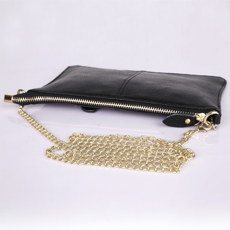 beliebte Mode Clutch Wristlet Abendtaschen Tasche Aus Echtem Leder Damen Handtasche Schultertasche mit Ketten
