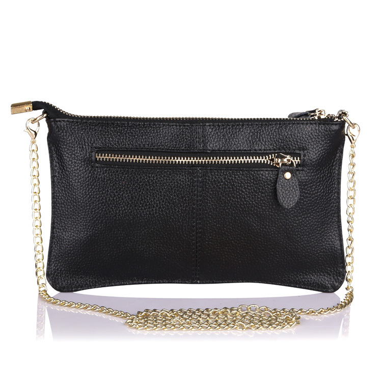 beliebte Mode Clutch Wristlet Abendtaschen Tasche Aus Echtem Leder Damen Handtasche Schultertasche mit Ketten