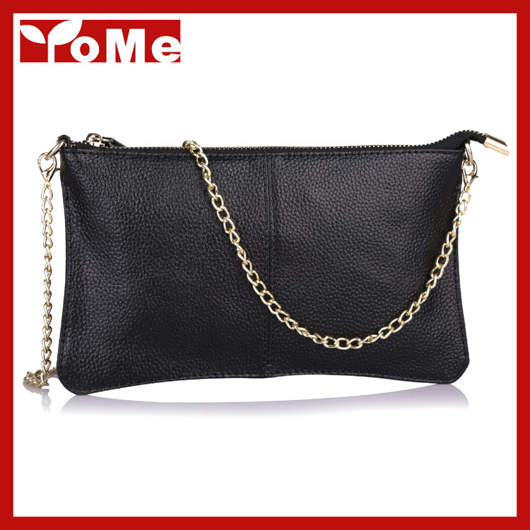 beliebte Mode Clutch Wristlet Abendtaschen Tasche Aus Echtem Leder Damen Handtasche Schultertasche mit Ketten