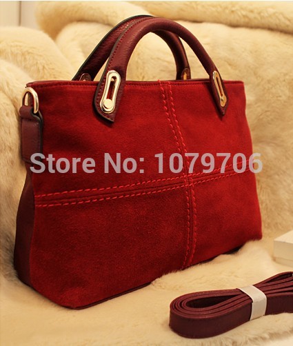 Freies verschiffen Neue Handtaschen Vintage Klassische Leder Damen Handtasche Rot Damen Messenger Bags