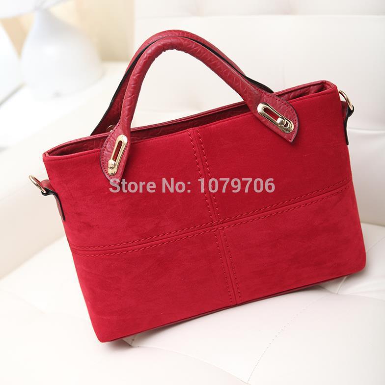 Freies verschiffen Neue Handtaschen Vintage Klassische Leder Damen Handtasche Rot Damen Messenger Bags
